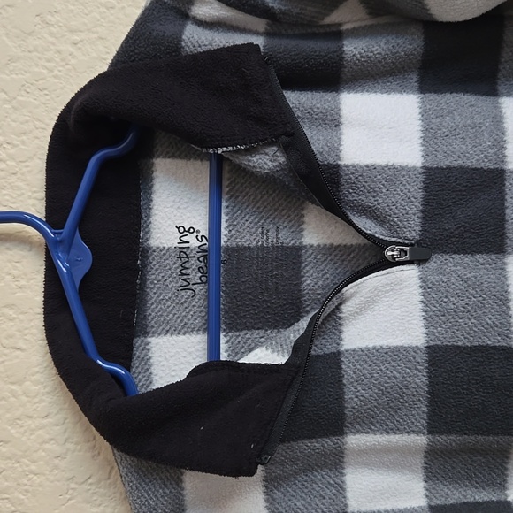 Jumping Beans plaid fleece sweater - Picture 2 of 4